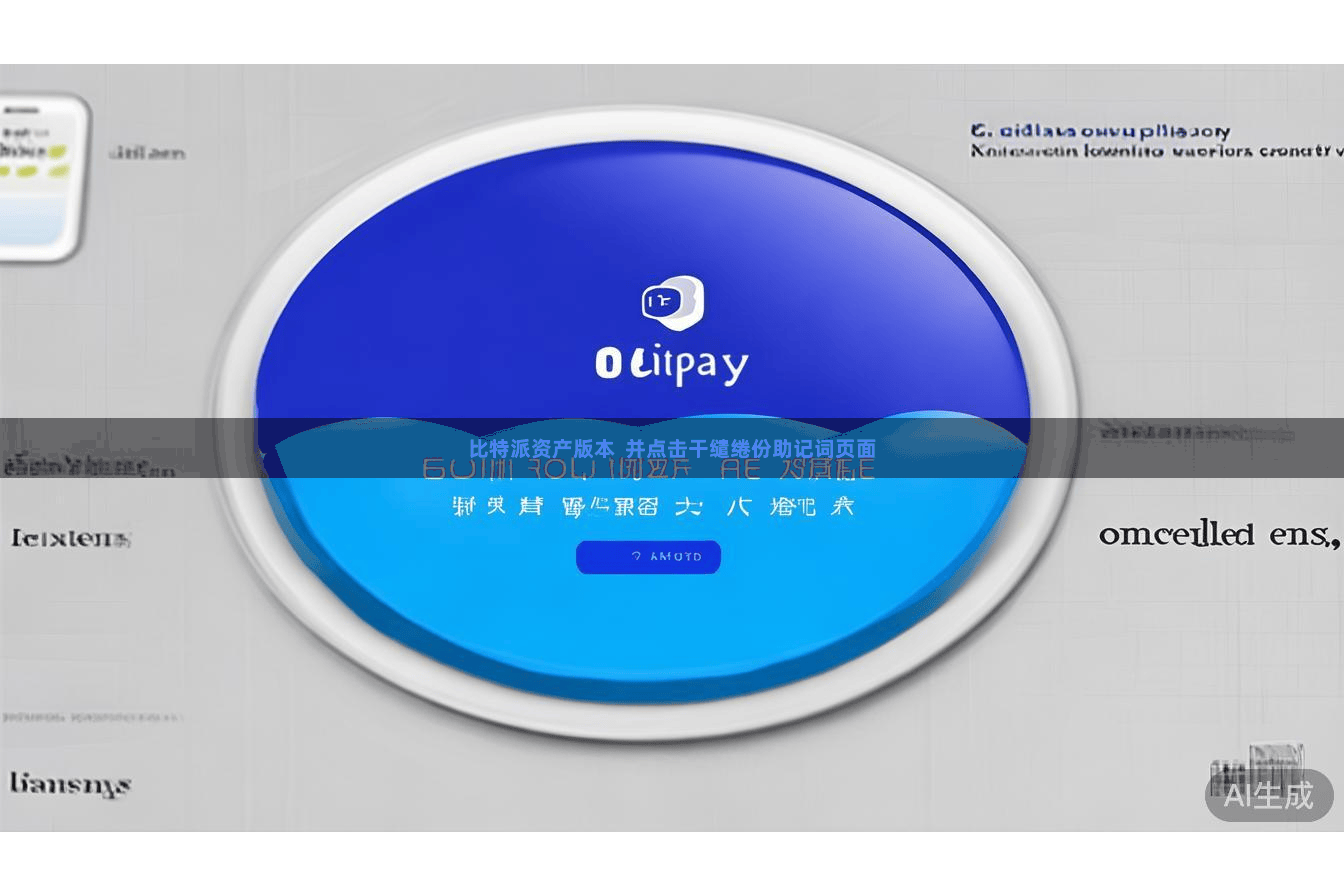 比特派资产版本 并点击干缱绻份助记词页面