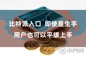 比特派入口  即使是生手用户也可以平缓上手